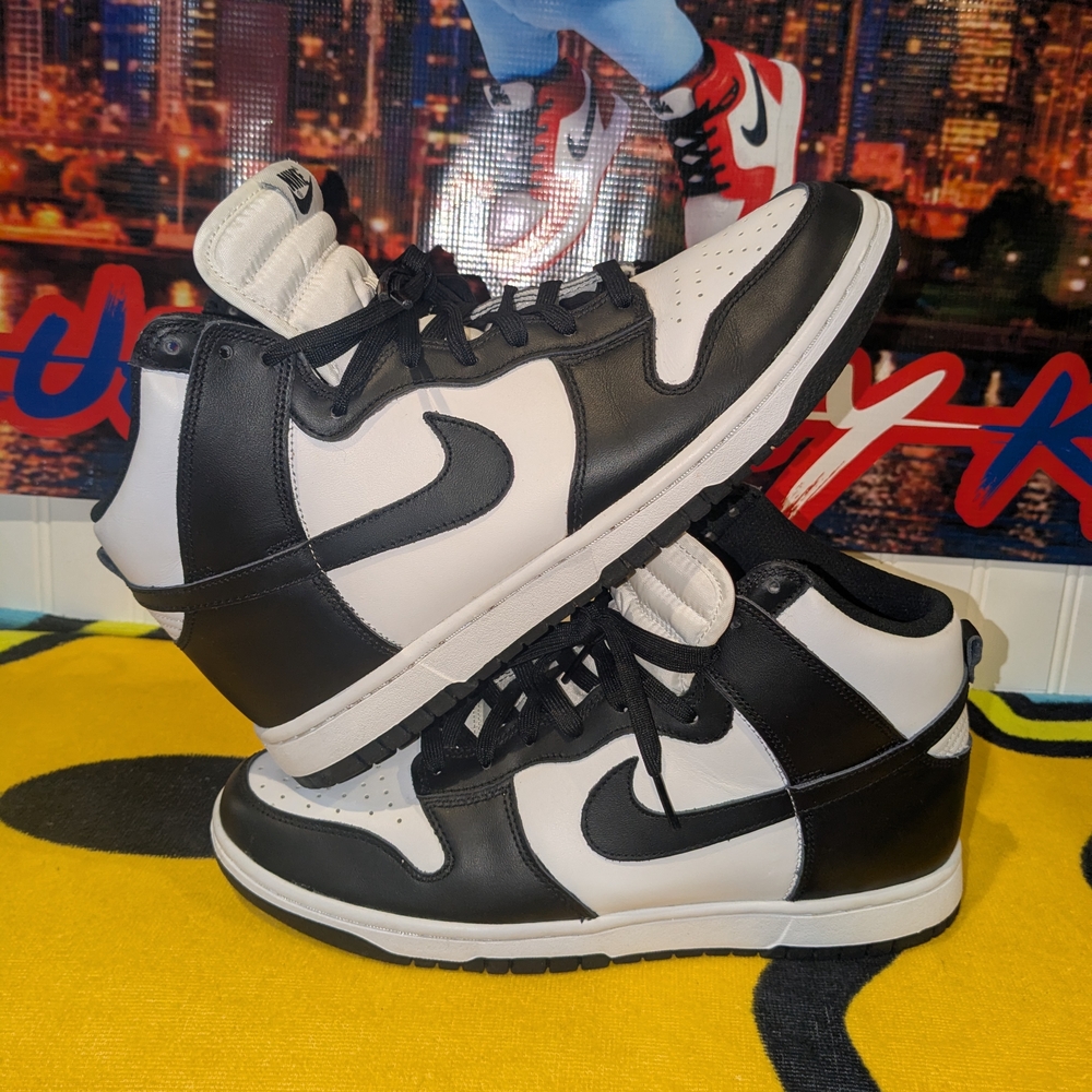 Nike Black and White High-Top Sneakers